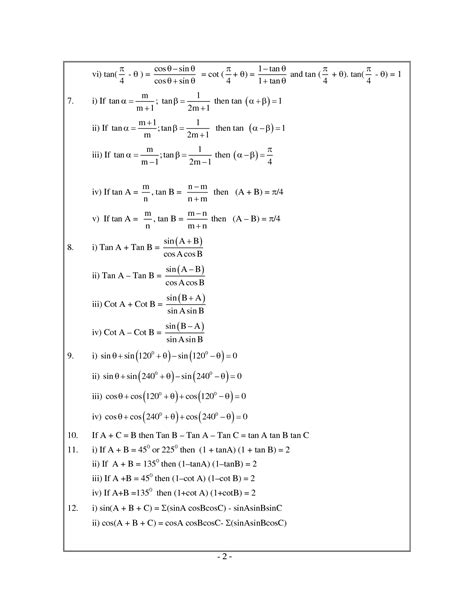 Solution Compound Angles In Trigonometry Studypool