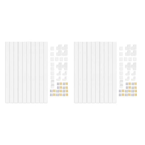 2set Cable Concealer Cable Trunking Kit Wall Wire Channels Cable
