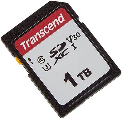 Transcend 300S 1TB SD Card SDXC C10 UHS I U3 V30 3D NAND Flash