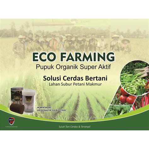 Jual Eco Farming Pupuk Organik Super Aktif Pupuk Padat Pertanian