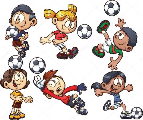 Soccer Kids Stock Illustration By ©memoangeles 45949339