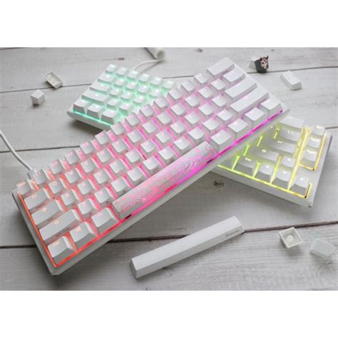 Ducky One Classic Mini Pure White Hot Swappable Mx Red Rgb Pbt