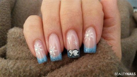 Wintern Gel Weihnachtsn Gel Nageldesign Bilder Winter