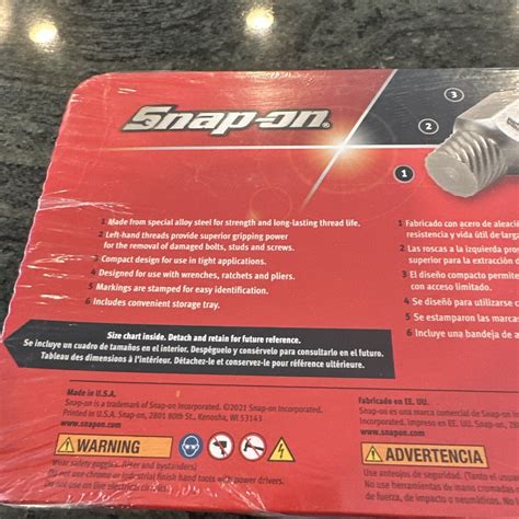 Snap On Rex C Pc Multispline Screw Extractor Set Sealed Ebay