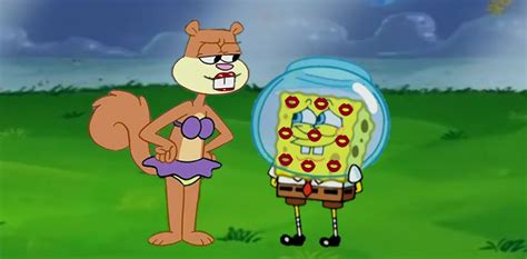 Sandy And Spongebob By Liplover6930 On Deviantart