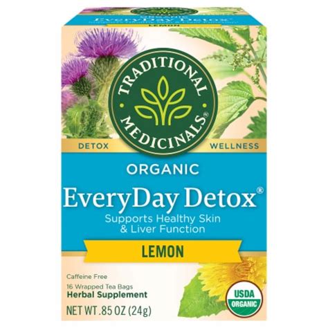 Traditional Medicinals Organic Everyday Detox Lemon Tea 16ct Kroger