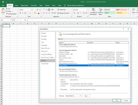 Dialog Box To Activate Solver Download Scientific Diagram