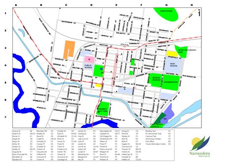 Narrandera Town Map - Narrandera NSW Australia • mappery