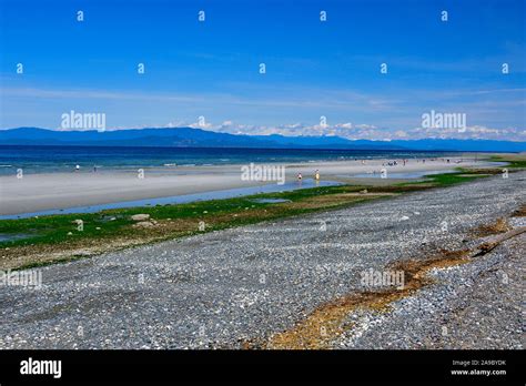 A Horizontal View Of The Worlds Famous Qualicum Beach On Vancouver