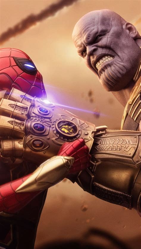 Spider Man Vs Thanos In Thanos Marvel Marvel Superheroes