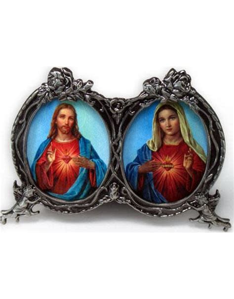 Sacred And Immaculate Hearts Double Frame Reillys Church Supply And T