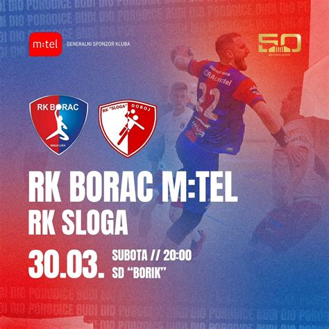 UŽIVO RK Borac RK Sloga Premijer liga BiH 20 kolo sezona 2023 24