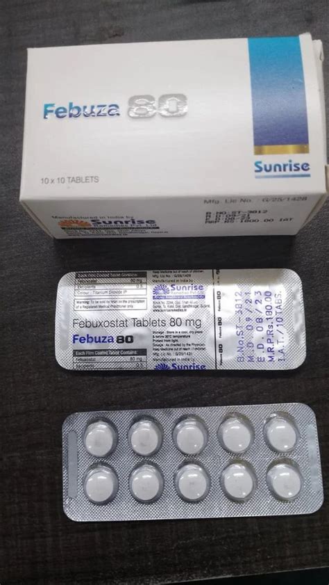 Febuxostat Mg Tablets At Rs Box Teachers Colony Nagpur Id