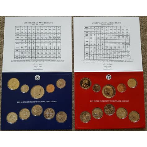 United States Mint Uncirculated Coin Set D P Estados Unidos