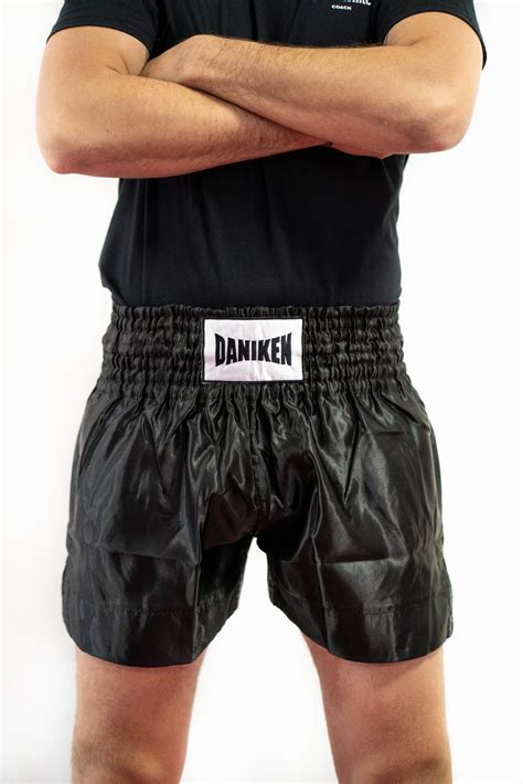 Daniken Spodenki Treningowe Muay Thai Kickboxing Basic Czarne Sklep