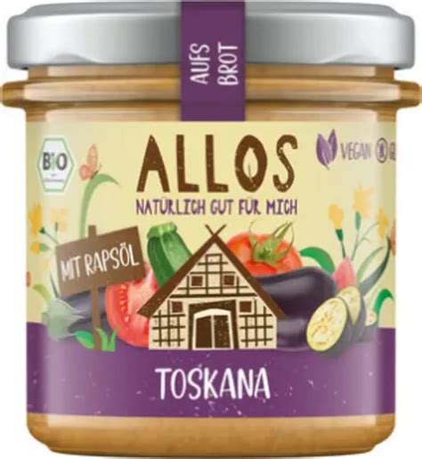 Allos Biologisch Aufs Brot Toscane 140 G Piccantino Onlineshop