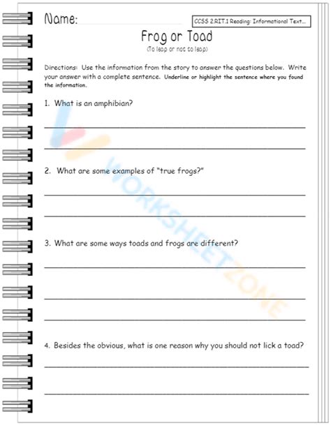 50+ Free Informational Text Worksheets | WorksheetZone - Worksheets Library