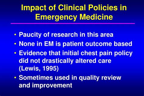 Ppt Clinical Policies In Emergency Medicine The United States