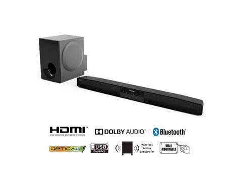 Sharp Sound Bar HT SBW 125 Audio Soundbars Speakers Amplifiers On