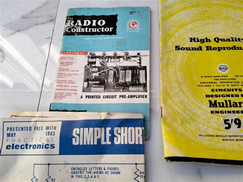 Vintage Admiral TV Manual Radio Circuit Transistor Electronic Booklets