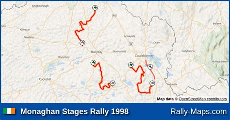 Maps Monaghan Stages Rally 1998 Rally Maps