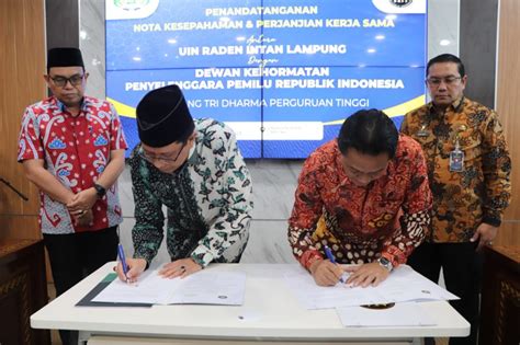 Siap Sukseskan Pemilu Berintegritas Uin Dan Dkpp Ri Teken Mou