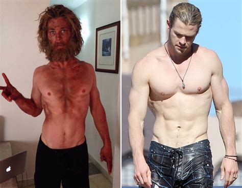 Chris Hemsworth Weight Loss Thor Celebrity Movie Transformations Celebrity Galleries Pics