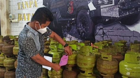 Dijual Ke Kaltim 871 Tabung Elpiji Subsidi 3 Kg Nekat Dibawa Kabur