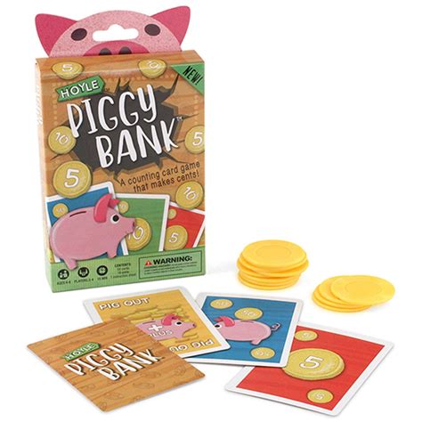 Hoyle Piggy Bank Card Game