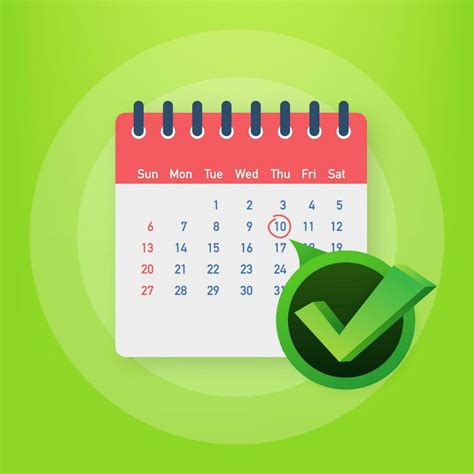 Calendar With Checkmark Or Tick Approved Or Schedule Date Vector