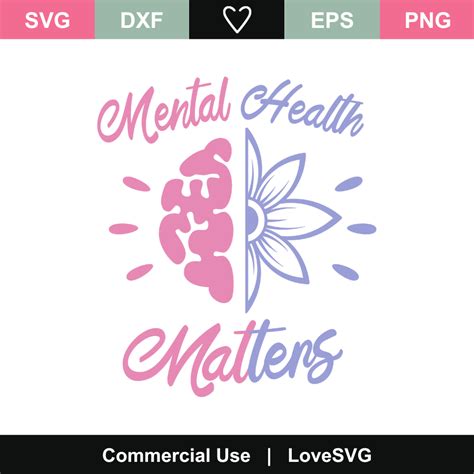 Mental Health Matters Svg Cut Files