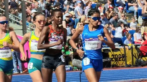 Cwg 2022 Indias Priyanka Goswami Wins Silver In Race Walk Shatters