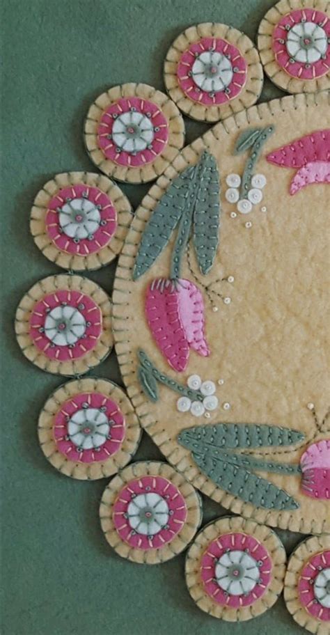 SPRING S PROMISE Wool Applique Kit Wool Applique Tulips Etsy Wool