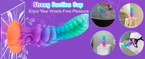 9 Monster Dildo Fantasy Knot Dildo Huge Dragon Dildo Glow