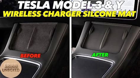 Wireless Charger Silicone Mat For Tesla Model 3 Y Review YouTube