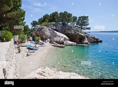 Stretch Of Beach At Podrace Brela Makarska Riviera Dalmatia Croatia