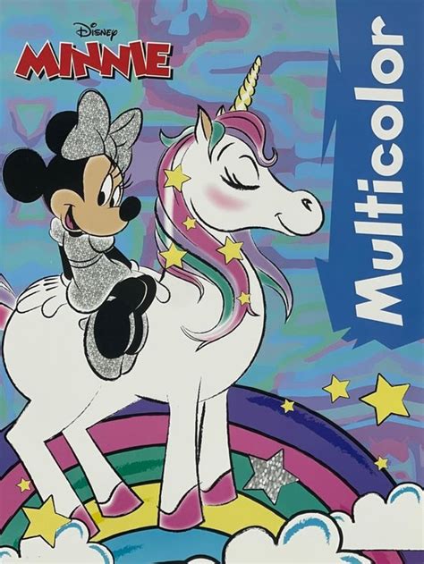 Multicolor Disney Kleurboek Minnie Mouse Met Unicorn