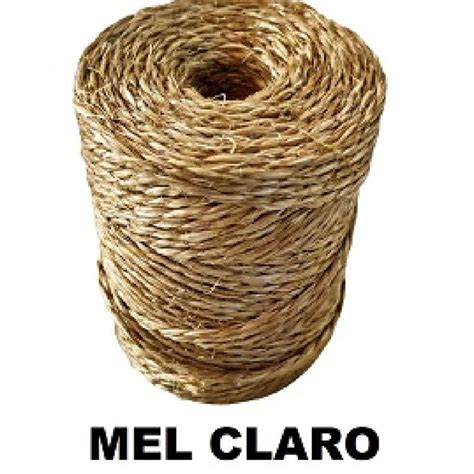 Fio De Sisal Colorido Na Cor Mel Claro Mm Aprox Metros Para