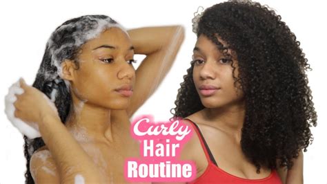 Updated Curly Hair Routine Devacurl Wash N Go Youtube