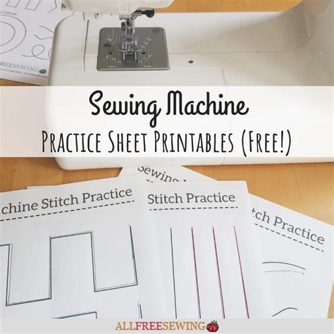 Sewing Machine Paper Practice Sheets Free Printables