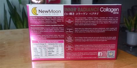 New Moon Inner Radiance Collagen Health And Nutrition Health Supplements Health Food Drinks