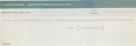 Solved Save Exit PracticeLesson 4 4a Finding The Equation Chegg