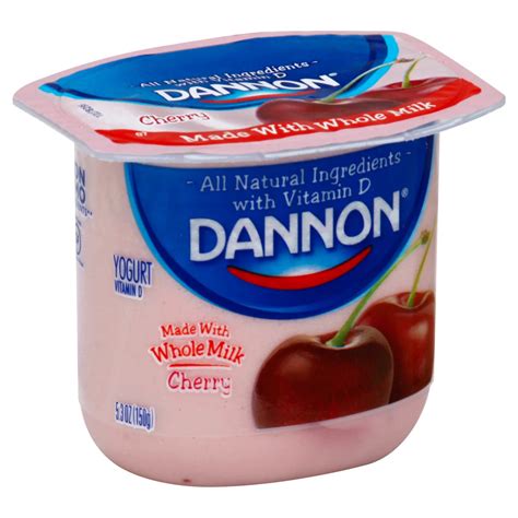 Dannon Whole Milk Yogurt Cherry Shop Yogurt At H E B