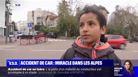 Accident de car en Isère J espère qu elles vont bien témoigne une