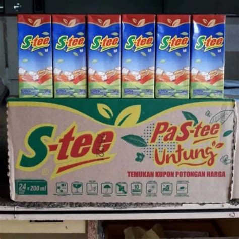 Jual Teh Kotak S Tee Stee Satu Pabrik Teh Botol Sosro 200ml 1 Dus Isi