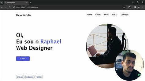 Criando Uma Landing Page Html E Css Youtube