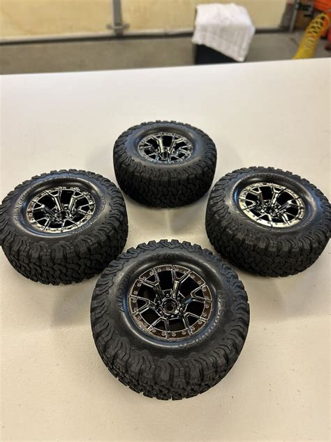 4 Traxxas Raptor R 4x4 Bfgoodrich Tires Wblack Chrome Wheels 10187 Blkcr Slash Ebay