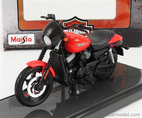 MAISTO 20113 Scale 1 18 HARLEY DAVIDSON STREET 750 2015 RED BLACK