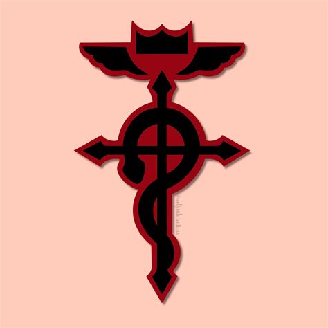 Fullmetal Alchemist Anime Edward Elric Symbol Of Alchemist Snake Cross