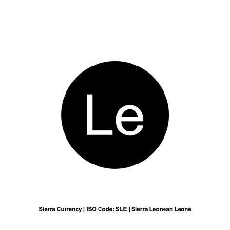 Sierra Leone Currency Symbol, Sierra Leonean Leone Icon, SLE Sign ...